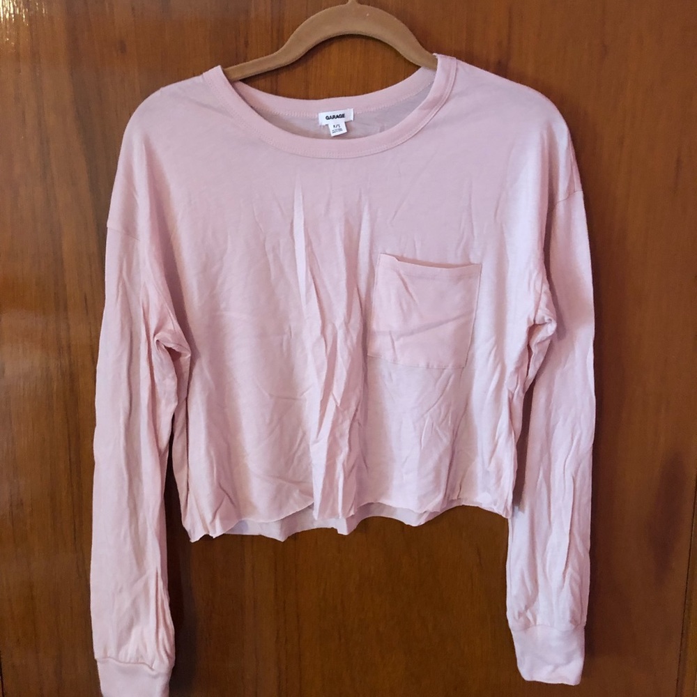 long sleeve crop top